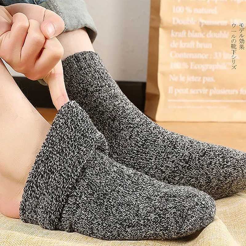 Winter Unisex Men Super Thick Warm High Quality Harajuk Retro Rabbit Hair Wool Cotton Cold Protection Women Thermosocks SocksXJ241019