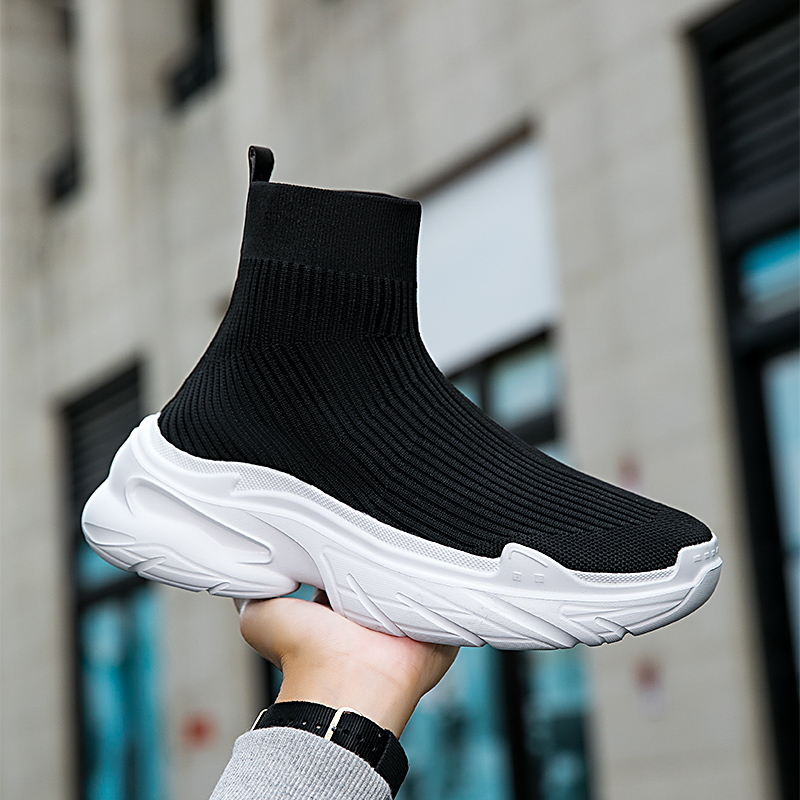 Footwear high NEW top sports tennis designer hot Mesh breathable socks free boots Fashion casual men's shoes