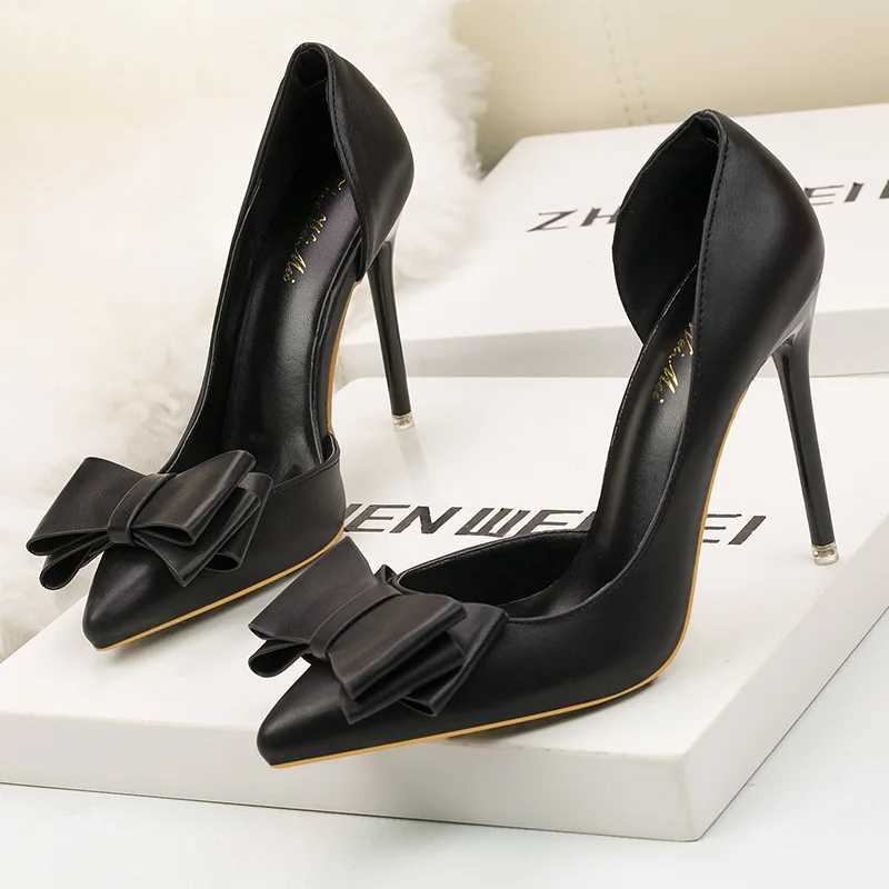 Sweet Bow High Heels Luxury Designer Party Shoes for Women 2023 W250416