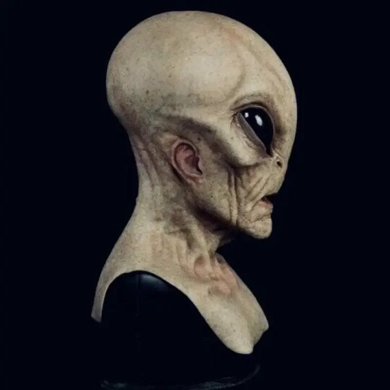 Alien Funny Mask Halloween Alien Mask Latex Headgear Horror Faceless Man Mask Alien Party Decoration Funny Cosplay Prop Mask 240904