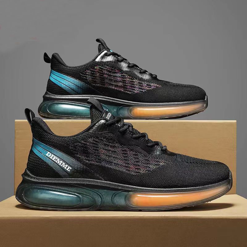 Mens Running Shoes Air Cushion Sneakers Trainers Outdoor Male Sport Shoes for Men Weave Breathable Lace Up Casual Men's Sneakers