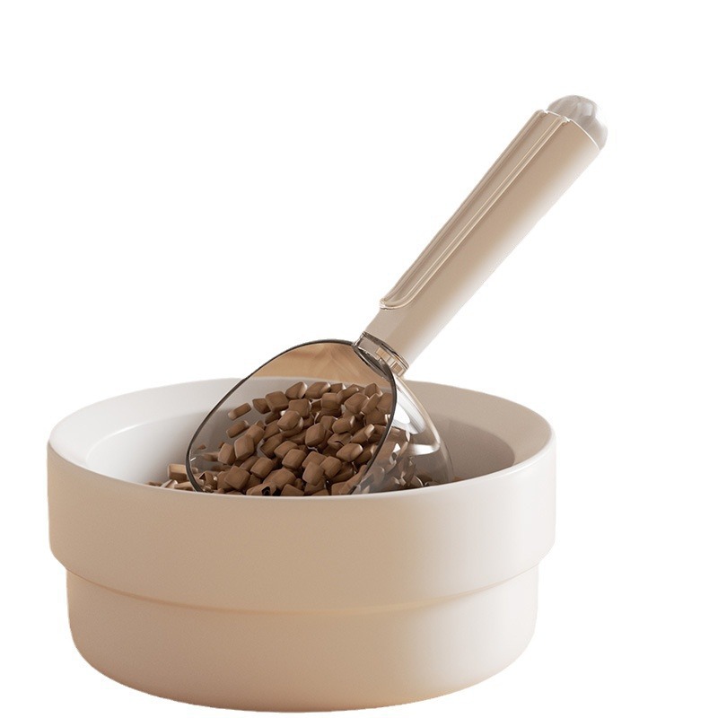 Halloween cat measuring long handled dog food spoon storage bowl cat food shovel cat feeding spoon pet sealed food spoon measuring cup