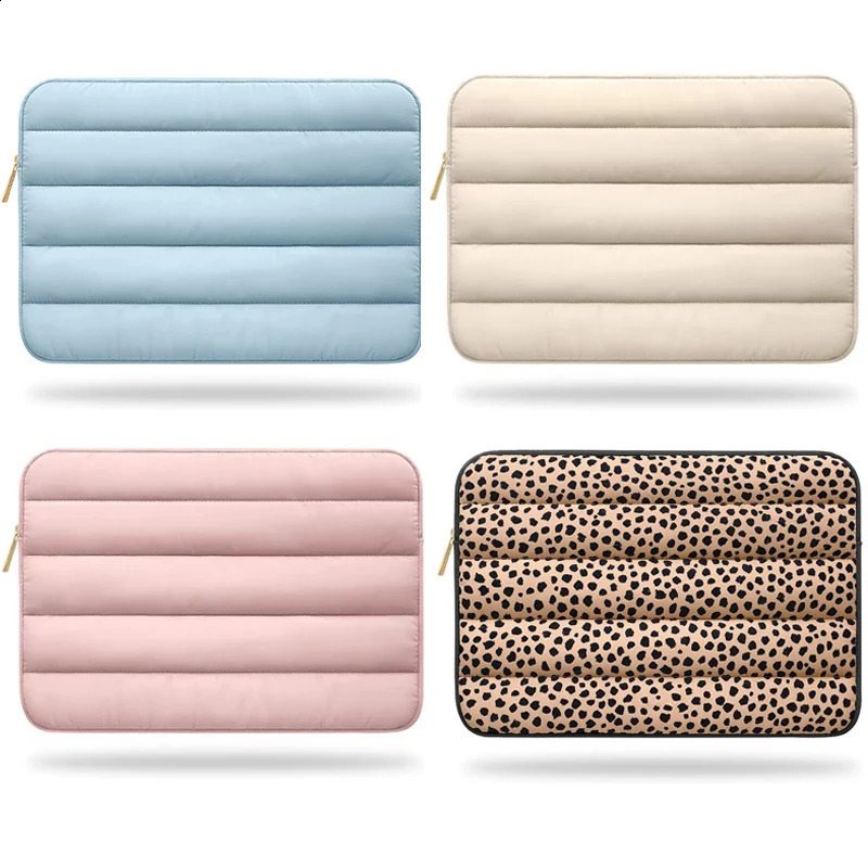 Puffy Laptop Sleeve Cover Bag 11 12 13 14 15 Inch Candy Color Computer Carrying Case Bags for Ipad Asus HP 240905