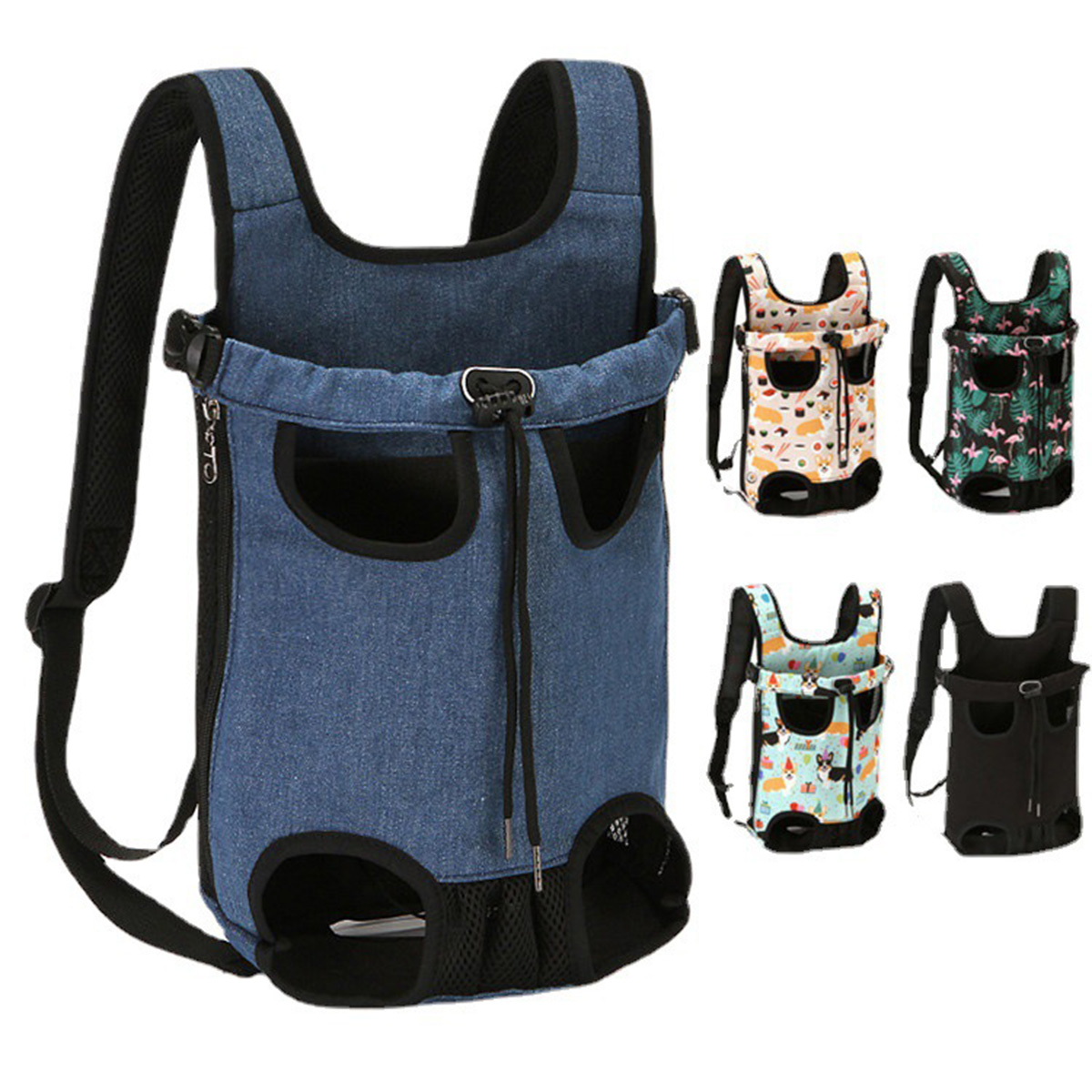 Halloween Pet supplies Portable backpack for going out, dog chest bag, foldable cat bag, small dog, outdoor travel dog backpack