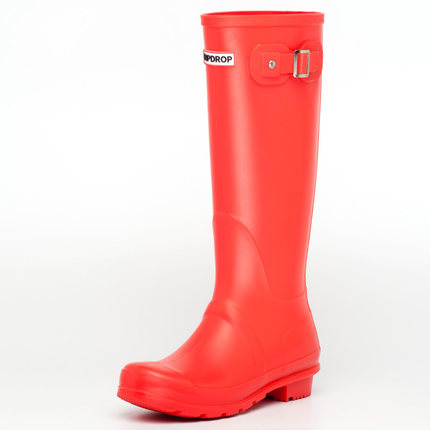 Hot Ladies NEW Waterproof Female Knee-high Fashion Women Rubber Boots Girls Rainboots PVC Rain Shoes 824b