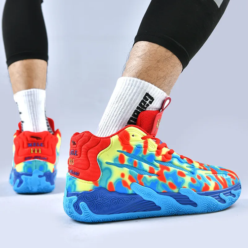 new practical cushioning sports breathable casual anti slip and wear-resistant basketball men fashion versatile running shoes