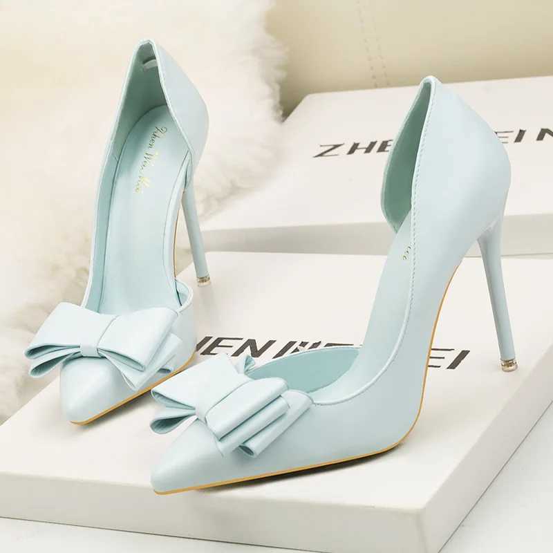 Sweet Bow High Heels Luxury Designer Party Shoes for Women 2023 W250416