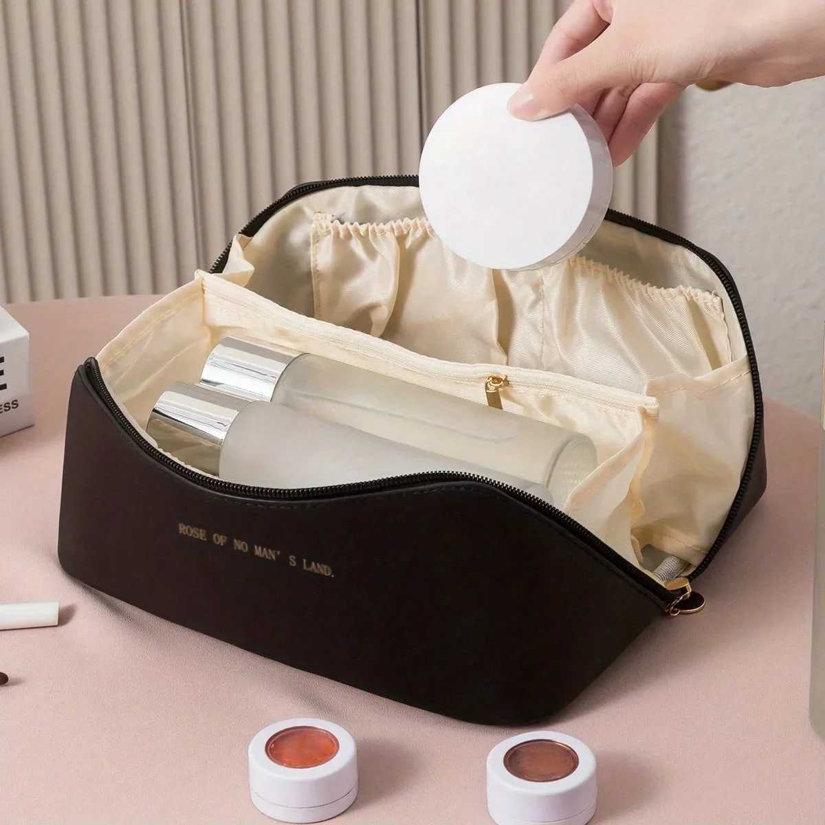 Makeup Organizer Female Toiletry Kit Bag Make Up Case Storage Pouch Luxury Lady Box Cosmetic Bag Organizer Bag For Travel Zip Y240906