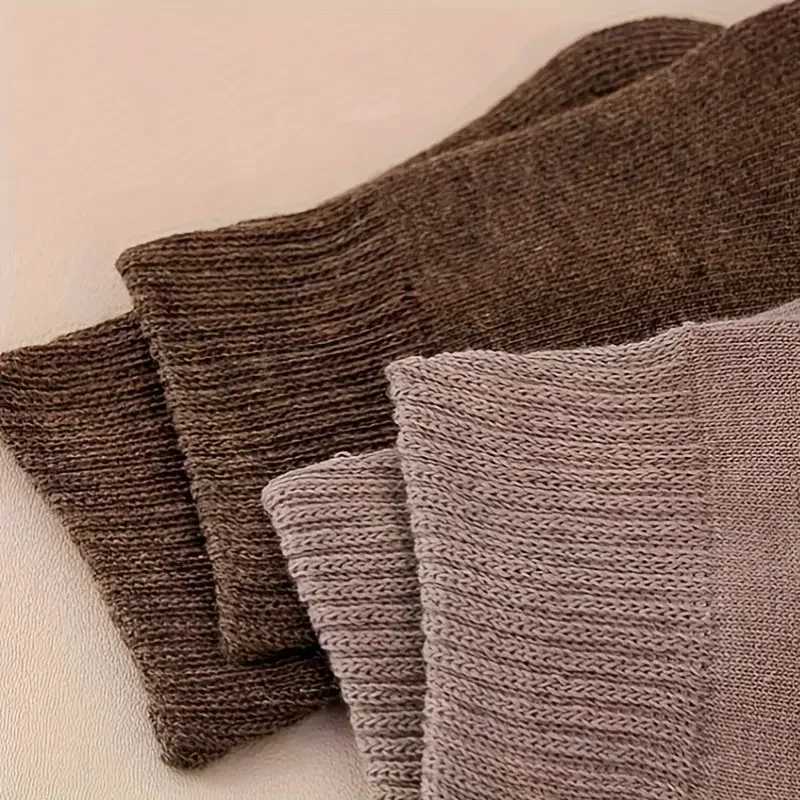 5 Pairs Thickened And Warm Woolen Socks For Women/Men Mid-tube Socks Autumn And Winter Women/Mens Socks High-tube Long SocksXJ241019
