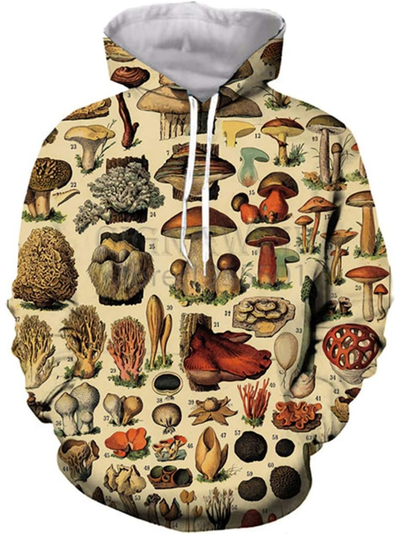 Hoodie for Mens Womens Mushroom Hoodies for Men Women Unisex 3D Print Pattern Clothing Pullover Athletic Hoodie Halloween Cosplay Costume Graphic