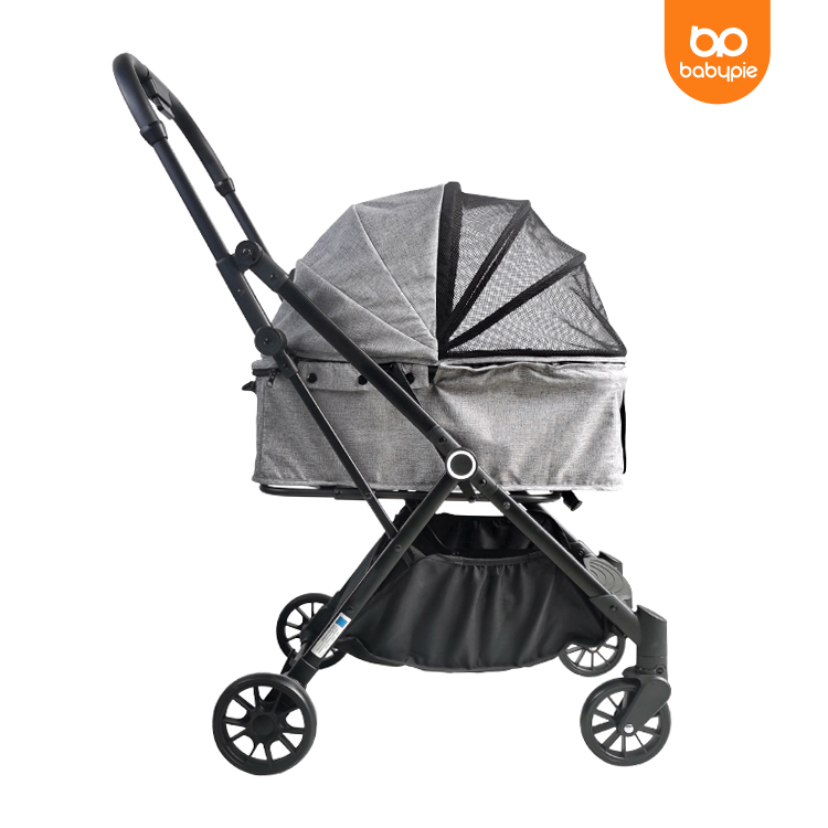 Dog Pram Foldable Cheap Pet Stroller Trolley Cart Outdoor Large Pet Stroller For Cat Detachable Small Pet Stroller