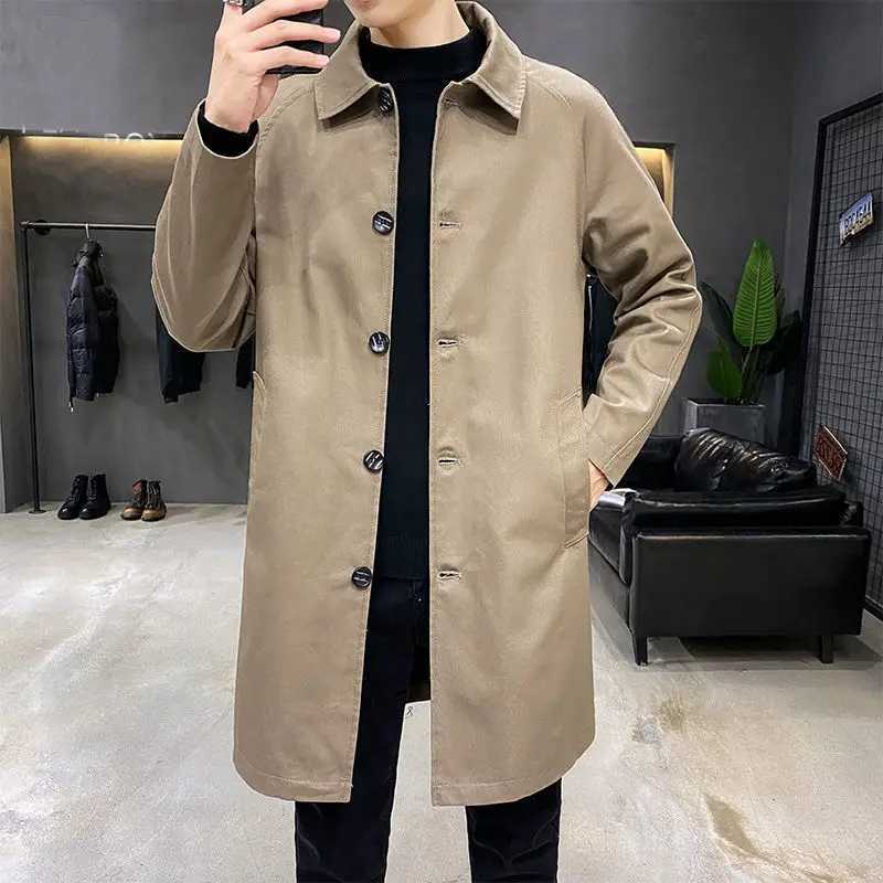 Mens windproof jacket large spring and autumn mens coat solid color Korean reviews many fashion and aesthetic transactions Y2k W241228