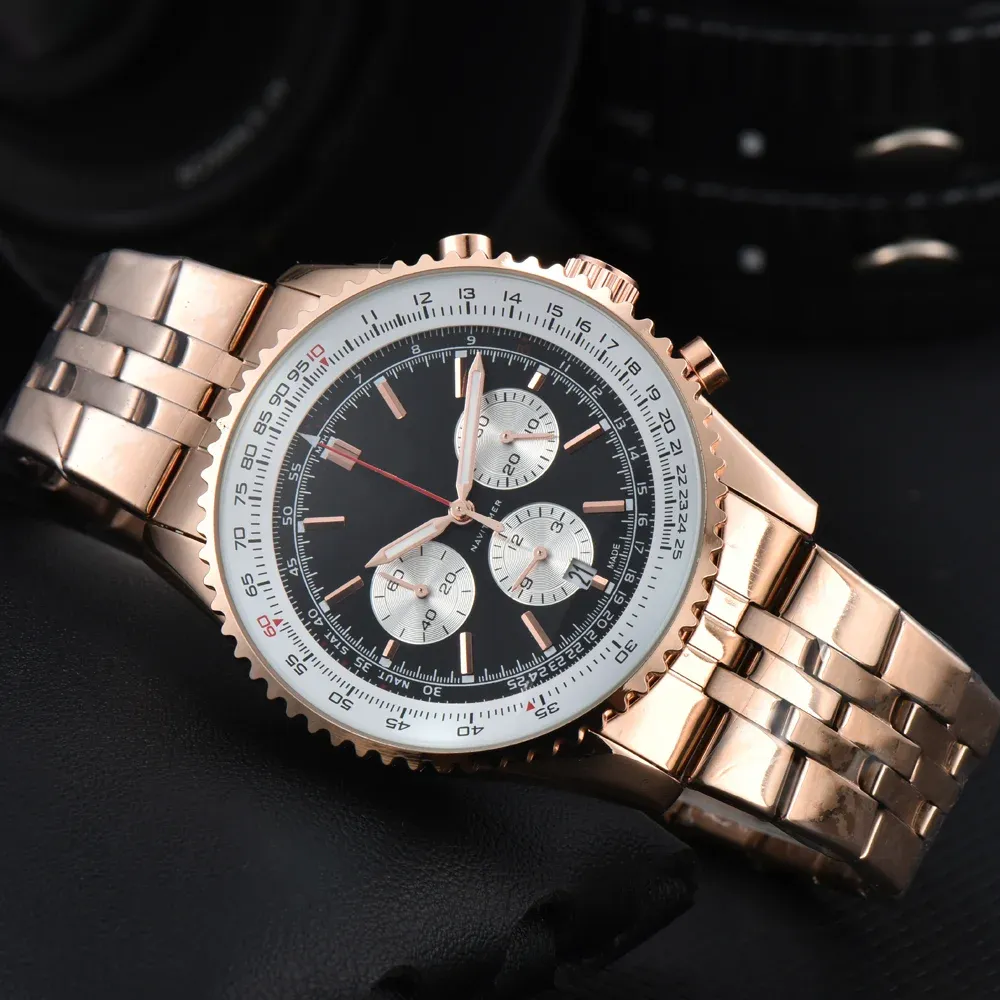Hot High Quality AAA Original Brand Watches for Mens Top Quality Navitimer Automatic Date Watch Business Sports Chronograph Male AAA Clocks