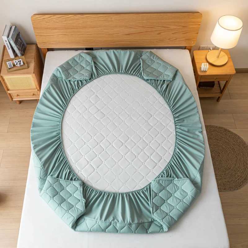 100% Waterproof Mattress Cover Quilted Bed Fitted Sheet Mattress Protector Non-Slip Soft Bed Cover Single Double Queen KingXJ240904