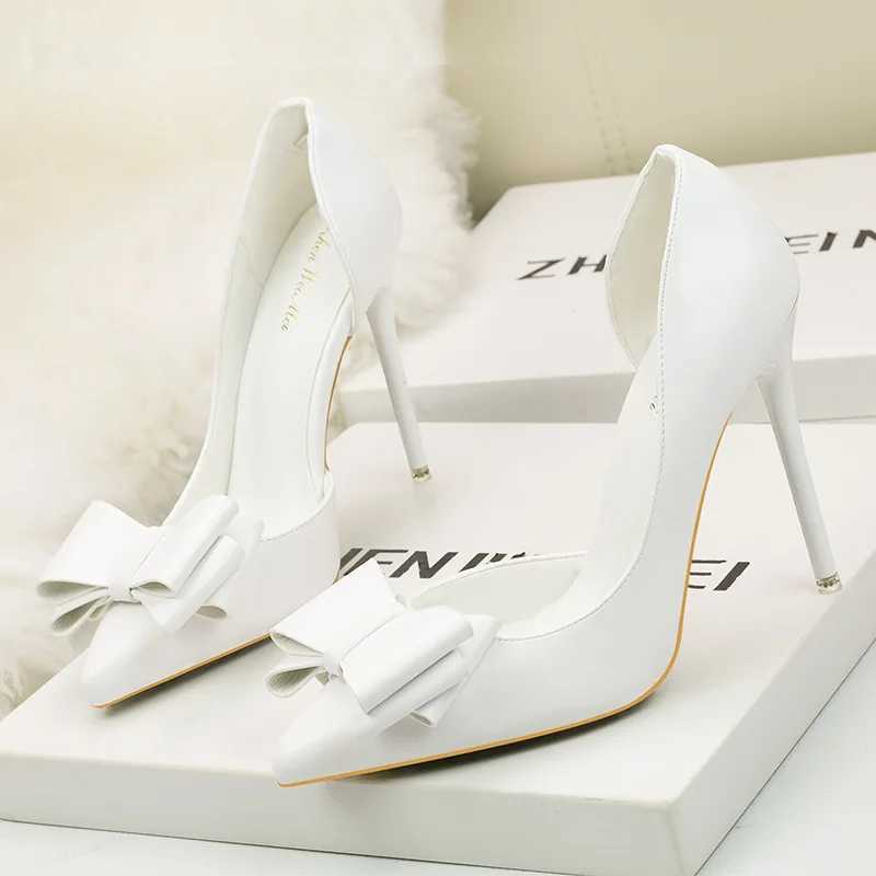 Sweet Bow High Heels Luxury Designer Party Shoes for Women 2023 W250416