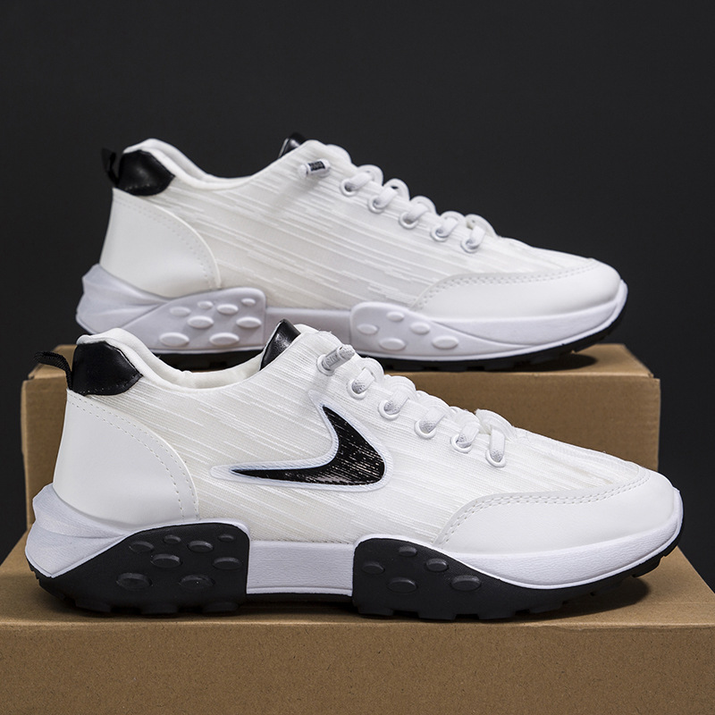 Men's Summer Casual Platform Sneakers New Fashion Mesh Breathable Men Casual Chunky Shoes Running Shoes Male Tennis Footwears