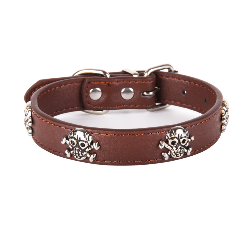 Dog collar cat collar personalized skull head adjustable collar suitable for parties holidays daily wear pet supplies