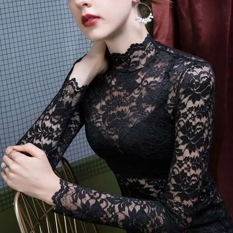Slim Korean Style Top Female Turtleneck Trending Clothing Streetwear Clearance Fashion 2025 Haruku Women's Long Sleeve T-shirt