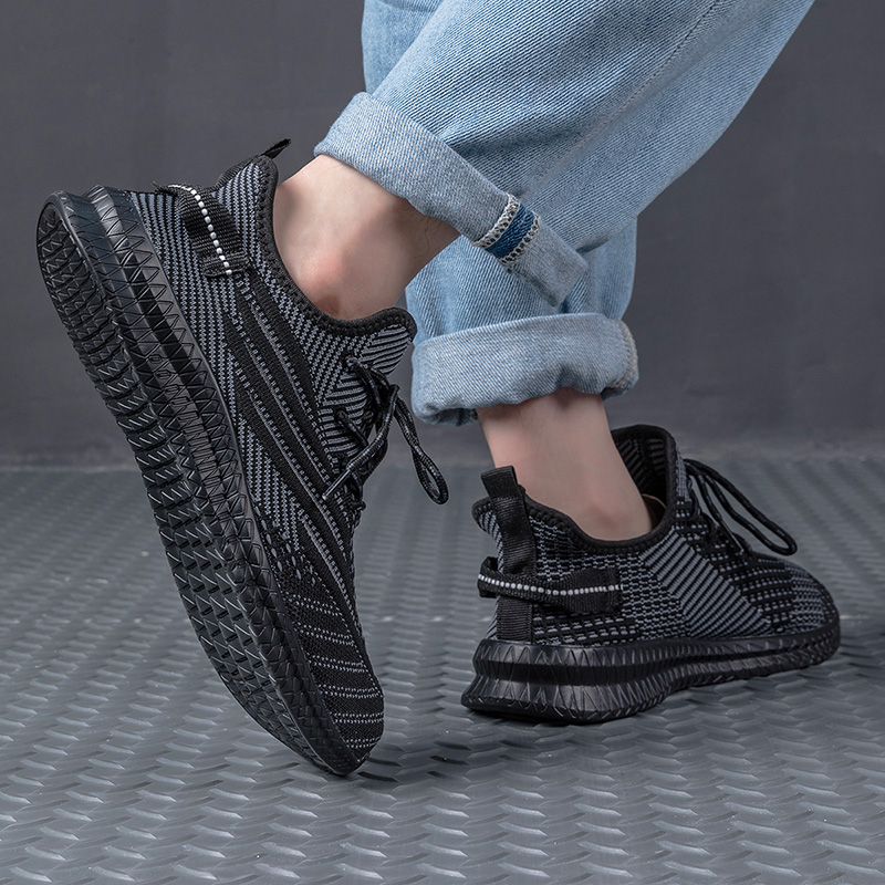 2024 New Trend Men's Sneakers Casual Shoes Light Sneaker Outdoor Breathable Mesh Fashion Black Tenis Masculino Zapatillas Hombr