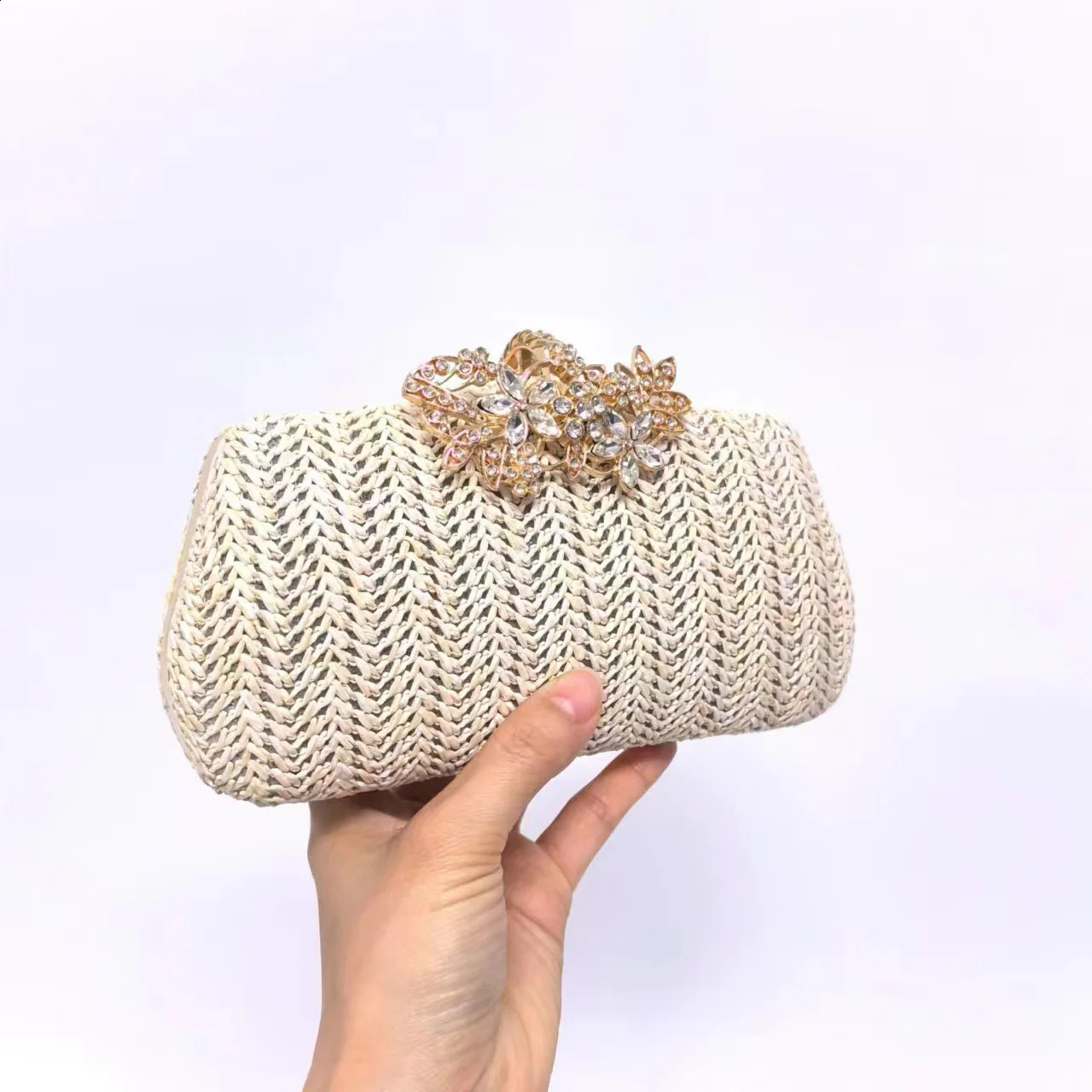 Spring Grass Womens Bag Retro Clutch Classic Diamond Card Wedding Night 240903