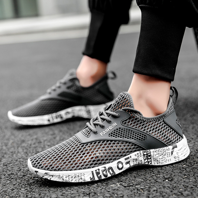 2025 NEW Men Summer Mesh Sneakers Big Size Fashion Light Running Sport Outdoor Wading Sports Hiking Classic Male Casual Shoes d s