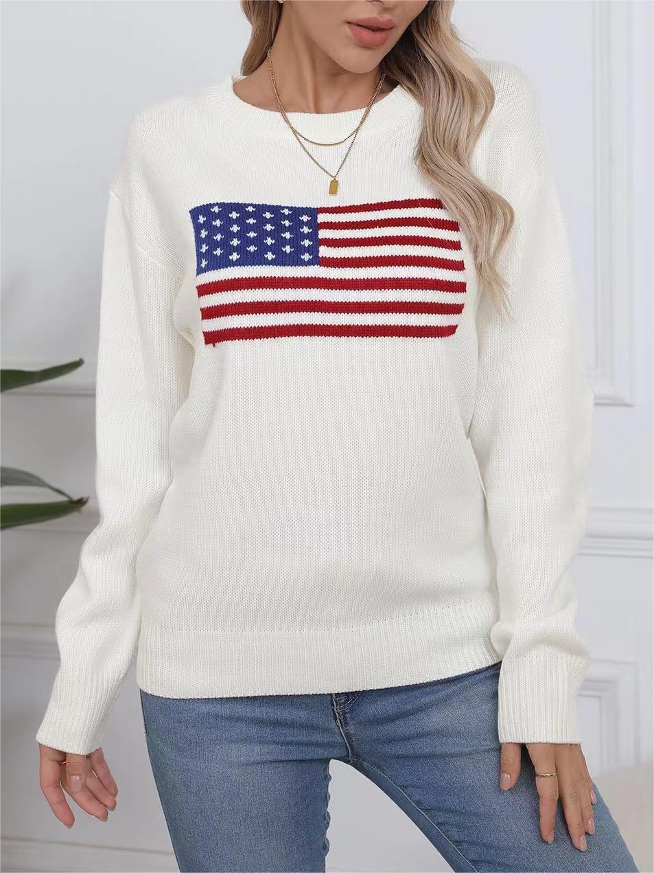 Womens Sweaters Y2K Women Winter Vintage Ladies Luxury American Knit Sweater Aesthetics Long Sleeve Oversize Pullover Tops Clothes