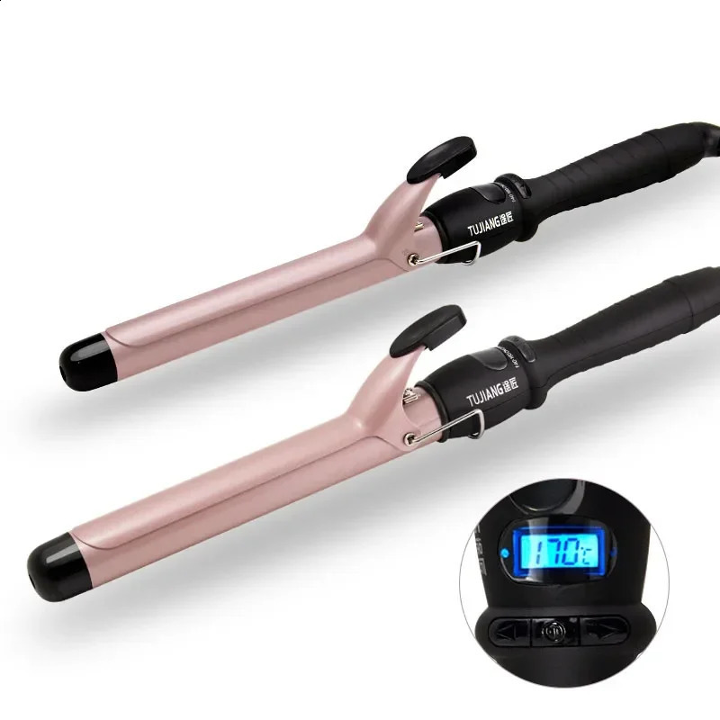 Professional LCD digital curling iron electric curling iron curling tool curling iron ceramic styling 32mm 25mm 19mm 240903