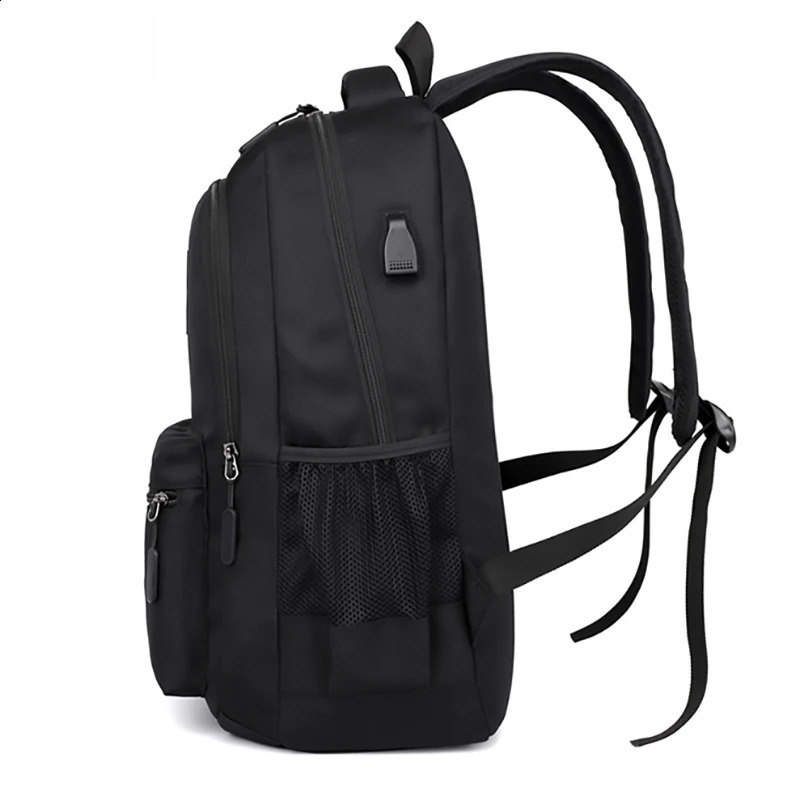 Solid color backpack fashionable mens highcapacity school suitable for teenagers girls boys shoulder bag 240903
