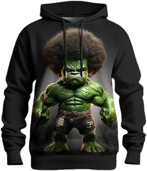 Hoodie for Mens Womens Graphic Cartoon Anime Costume Hoodies for Men Women 3D Funny Print Clothing Halloween Cosplay Pullover Hoodie Mens Graphic comf