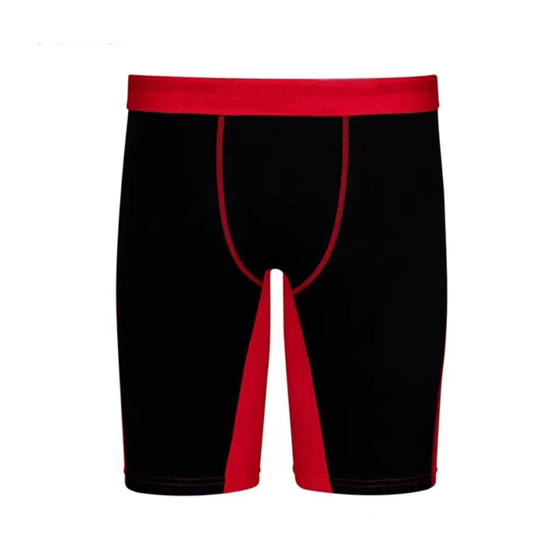 Underpants Solid Color Elongated Men's Underwear For Fitness Flat Angle Pants
