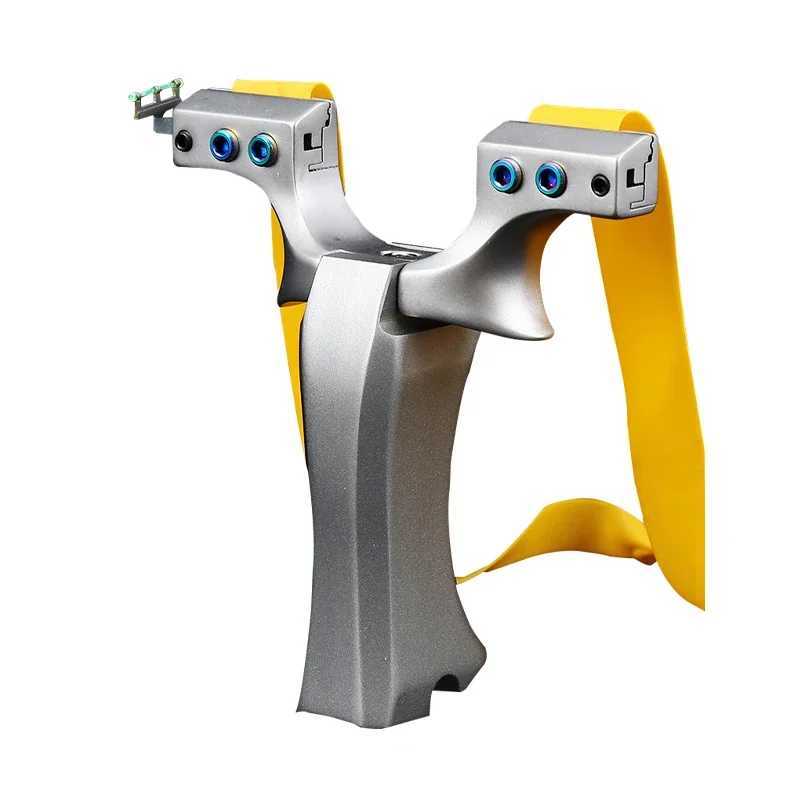 Camping aluminum handle professional slingshot outdoor hunting large powerful slingshot self-defense tool slingshot W240905