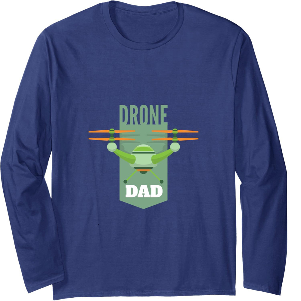 Long Sleeve Shirts for Men sweatshirt Drone Dad - Gift for Drone Flying Dads Funny Gift Tee Streetwear Casual tops clothes comfort