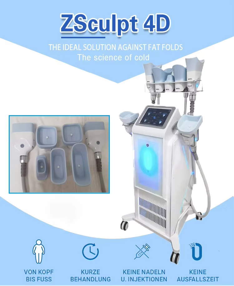 Clatuu Alpha 7 Handles Zsculpt 4D Cool Body Sculpting Cryolipolyse Slimming 360 Cryolipolysis Fat Freezing Machine Price