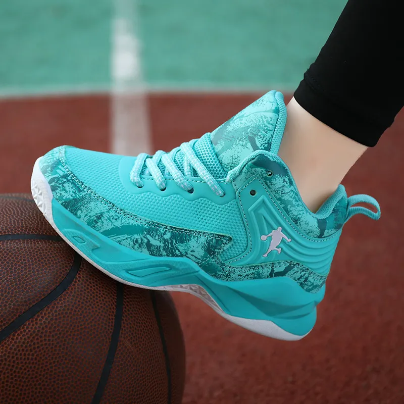 2024 Hot Boys Brand Basketball for Kids Sneakers Thick Sole Non-slip Children Sports Child Boy Basket Trainer Shoes dh911 250320