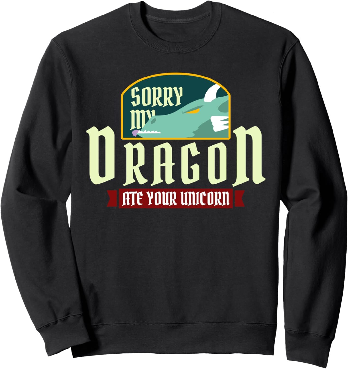 Long Sleeve Shirts for Men sweatshirt Sorry My Dragon Ate Your Unicorn Funny Dragon Gift Sweatshirt Tee Streetwear Casual tops clothes