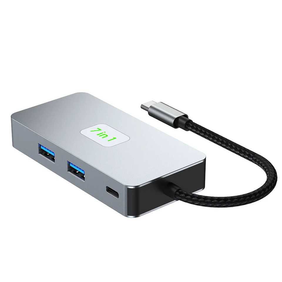 USB 3.2 hub USB-C base station Type-C to 4K adapter RJ45 Gigabit 2.5G LAN Ethernet splitter SD/TF card reader PDW100W CL240905