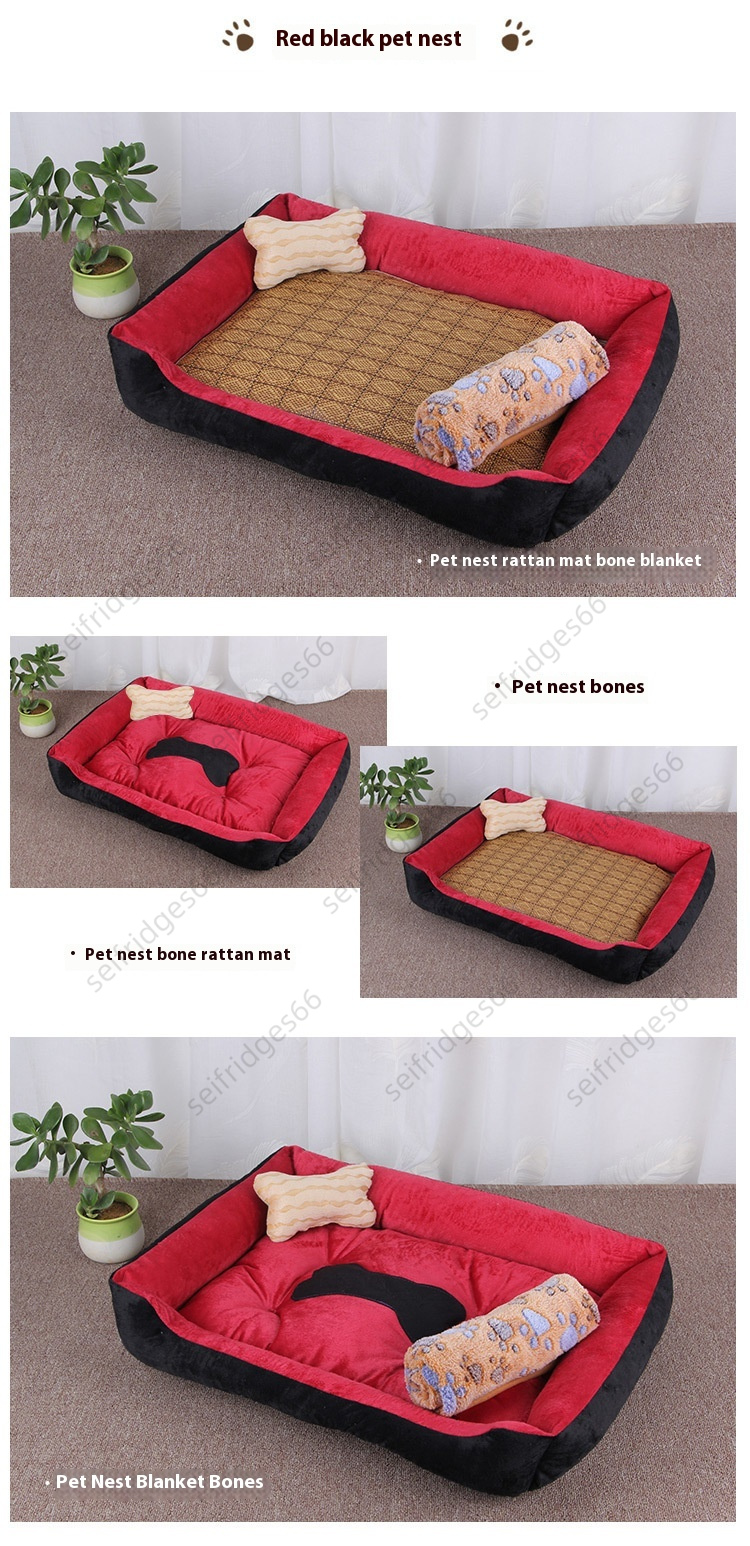 Dog bed cat bed dog mat golden retriever teddy warm four seasons bed mat