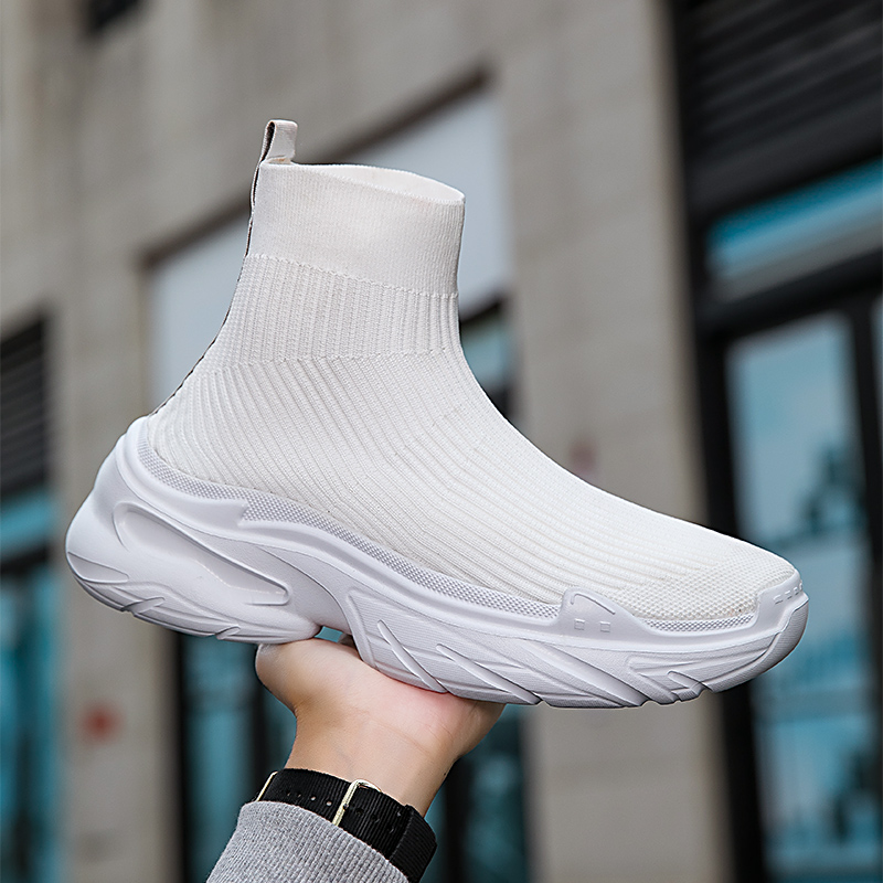 Footwear high NEW top sports tennis designer hot Mesh breathable socks free boots Fashion casual men's shoes