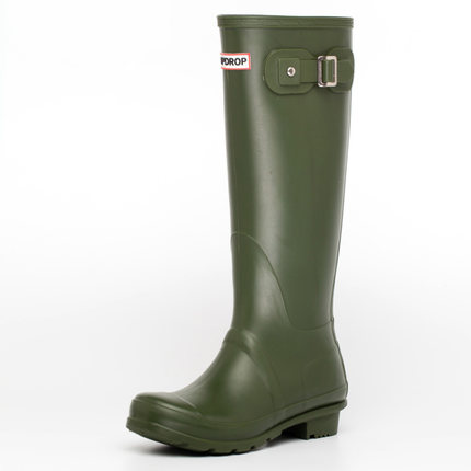 Hot Ladies NEW Waterproof Female Knee-high Fashion Women Rubber Boots Girls Rainboots PVC Rain Shoes 824b