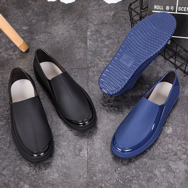 Men Kitchen Working Add Non-slip Waterproof Chef Casual Unisex Work Water Shoes Rain Cotton Boots 73bc