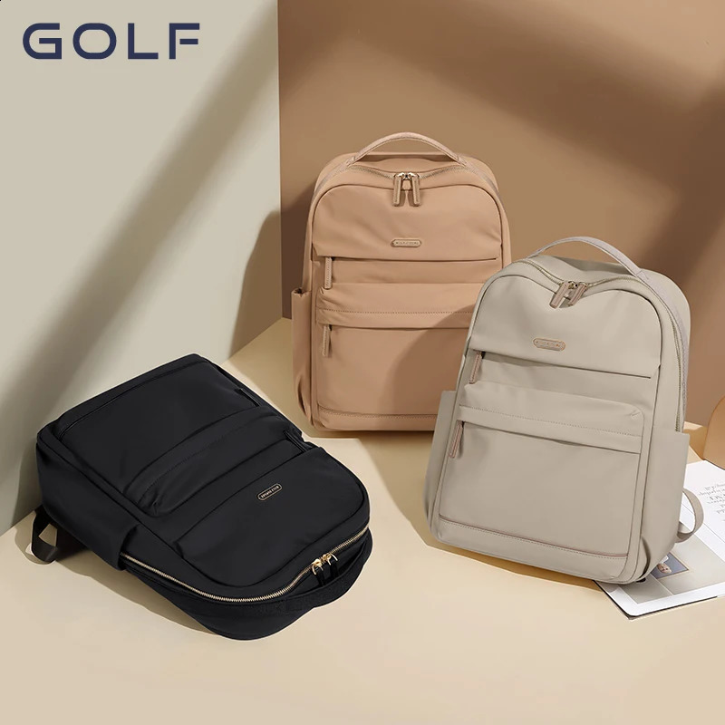 Golf backpack female fashion college student can carry large capacity 16 inch computer travel bag 240903