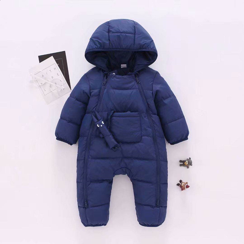 IYEAL Children Baby Clothes Winter Snowsuit Duck Down Romper Outdoor Toddler Girls Overalls for Boys Kids Jumpsuit 1-4 Years 201028