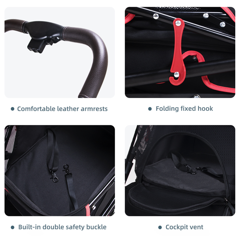 Wholesale Best Price luxury Pet Foldable Pet Travel Stroller for dog and cat