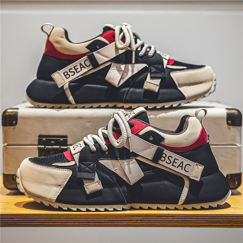 Color Blocked Fashion Sneakers Sports Running Shoes for Men | Breathable Athleisure 80ea