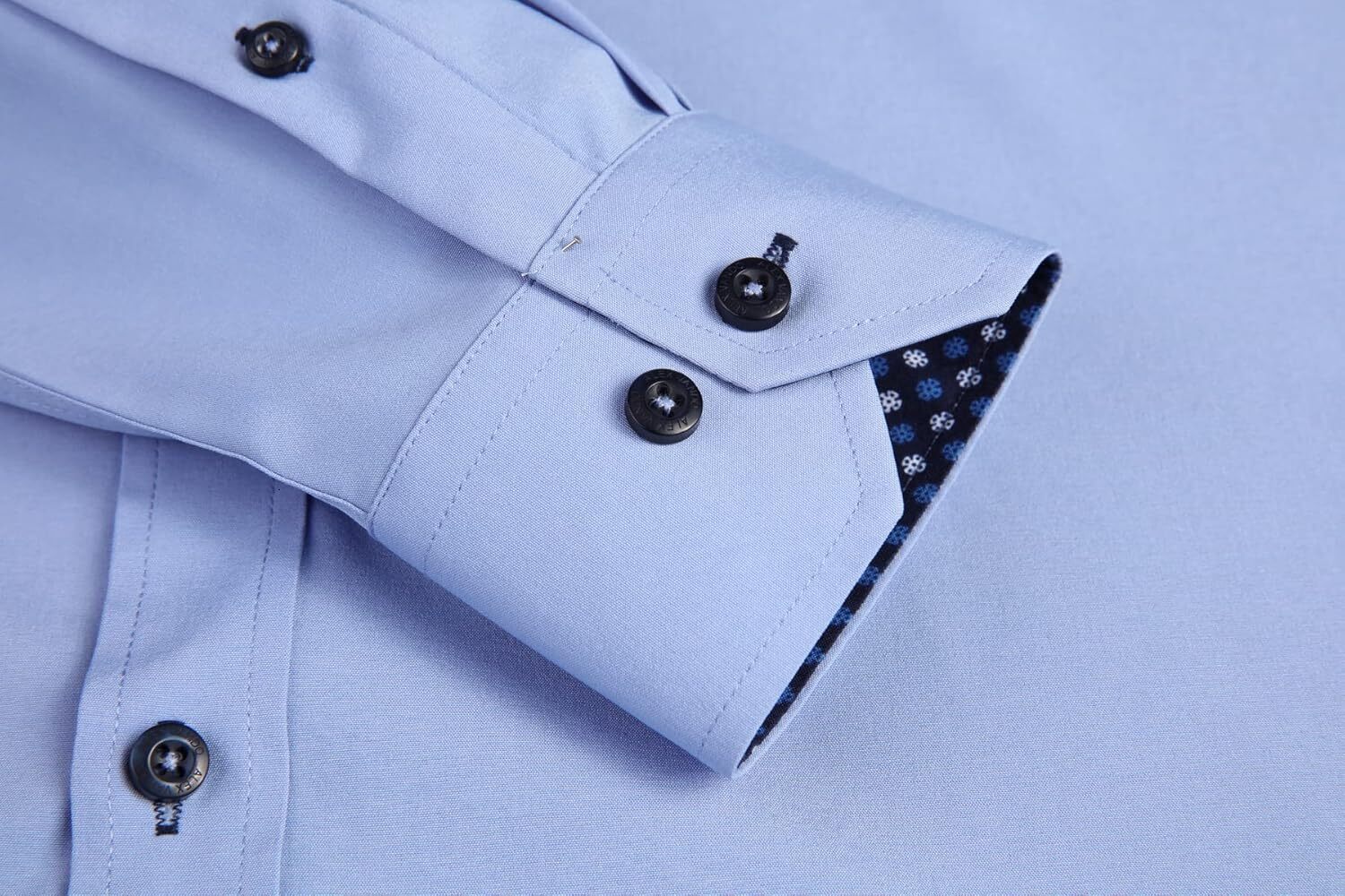 Men S Formal Shirt Wrinkle Free Regular Version Way Elastic Button Up
