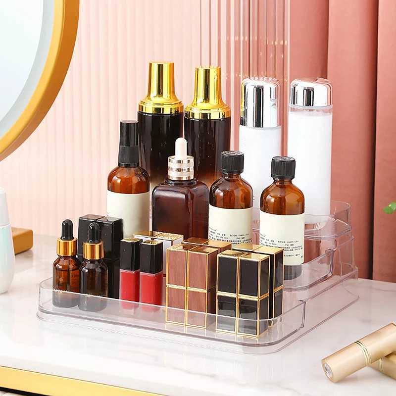 Desktop Perfume Shelf Bathroom Makeup Organizer Perfume Aromatherapy Organizer Skin Care Product Storage Rack Organizer Y240906
