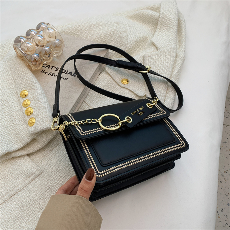 2025 New Women s Fashion Designer Handbag High Quality Shoulder Bag Flip Printing Small Square Bag Leisure Storage Bag