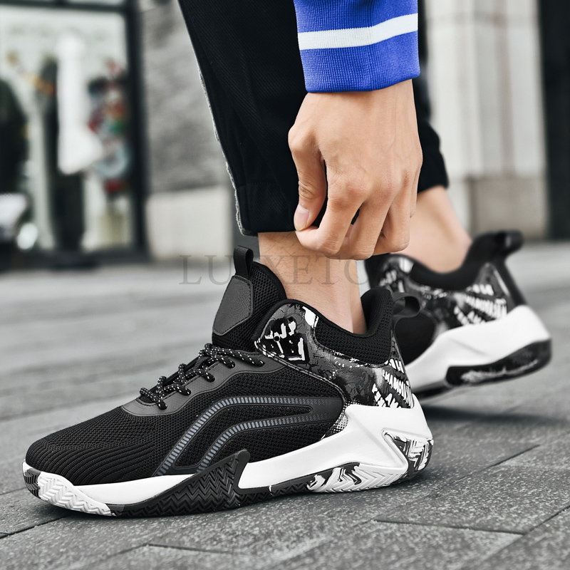 Mens Basketball Shoes for Men Sneakers Men's Fashion High Top Running Tennis Shoe Women's Boys Student Athletic Sport Shoes