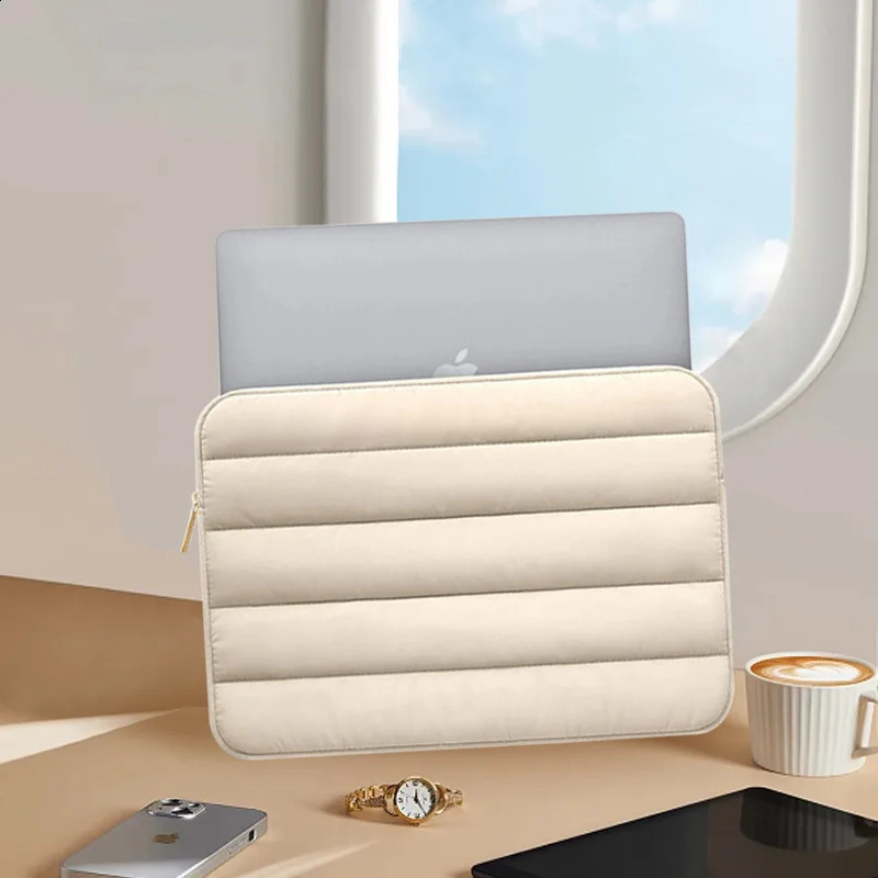 Puffy Laptop Sleeve Cover Bag 11 12 13 14 15 Inch Candy Color Computer Carrying Case Bags for Ipad Asus HP 240905