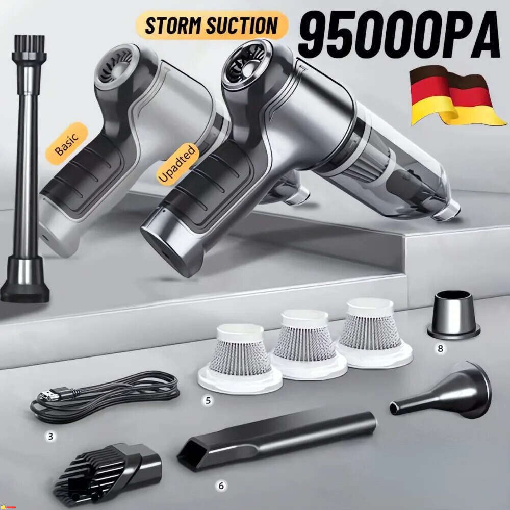 Wireless Car Strong Cordless Suction Handheld Auto Vacuum Home&Car Dual Use MiniVacuum Cleaner Appliance